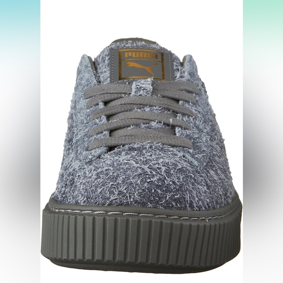 Puma | Fuzzy Suede Platform Elemental | Steel Grey & Grey - Picture 7 of 16
